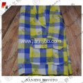 summer beach yellow white blue checked shorts